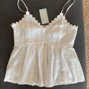 Eyelet lace top